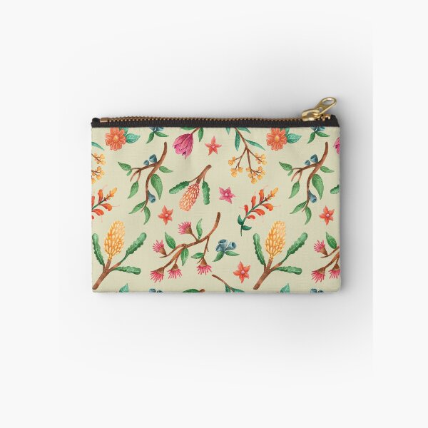 Item preview, Australian native plant pattern GREEN, Native flowers and Leaves Pattern designed and sold by StrayLeaves.