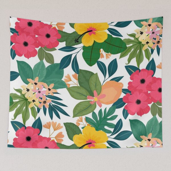 Item preview, Beautiful Bright Tropical Floral designed and sold by pugmom4.