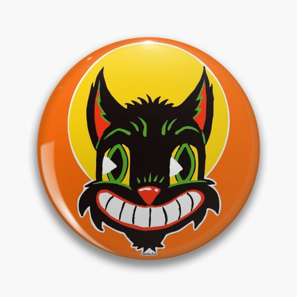 Artikelvorschau, Vintage Halloween-Katze entworfen und verkauft von JanGrackle.