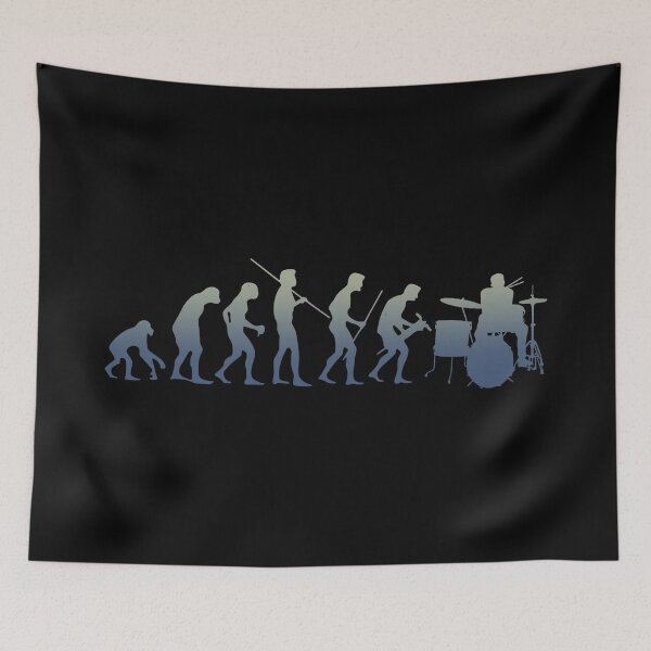 Item preview, Evolution Ape To Drummer designed and sold by AngstHyphen.