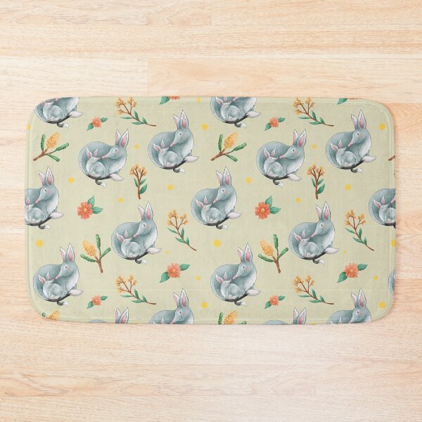Item preview, GREEN Australian Bilby pattern designed and sold by StrayLeaves.