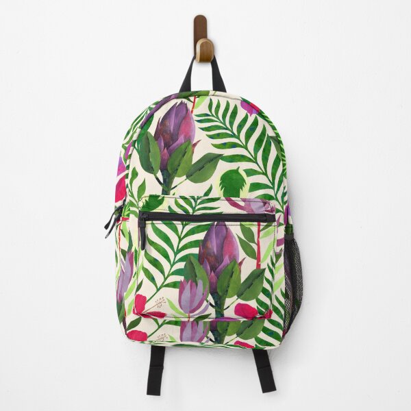 Aperçu de l'œuvre Motif de répétition sans couture collé floral tropical créée et vendue par Lesley Fitzpatrick.