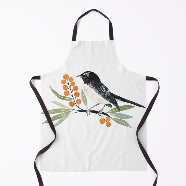 Item preview, Willy Wagtail on Wattle Branch designed and sold by Lesley Fitzpatrick.