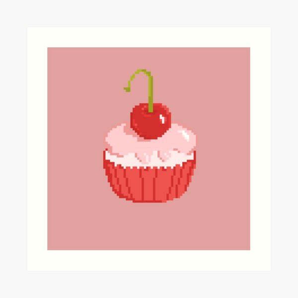 Pixel Cake Art Prints Redbubble