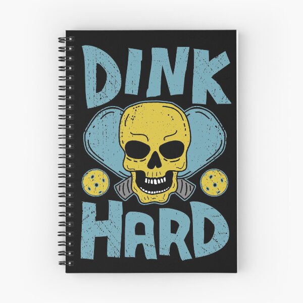 Item preview, Dink Hard, Funny Pickleball Skull with Crossed Paddles designed and sold by Dan66.