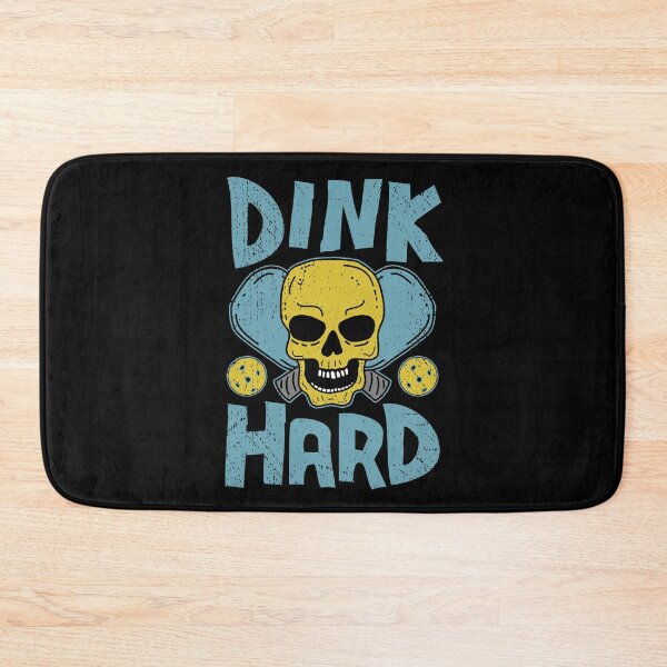 Item preview, Dink Hard, Funny Pickleball Skull with Crossed Paddles designed and sold by Dan66.
