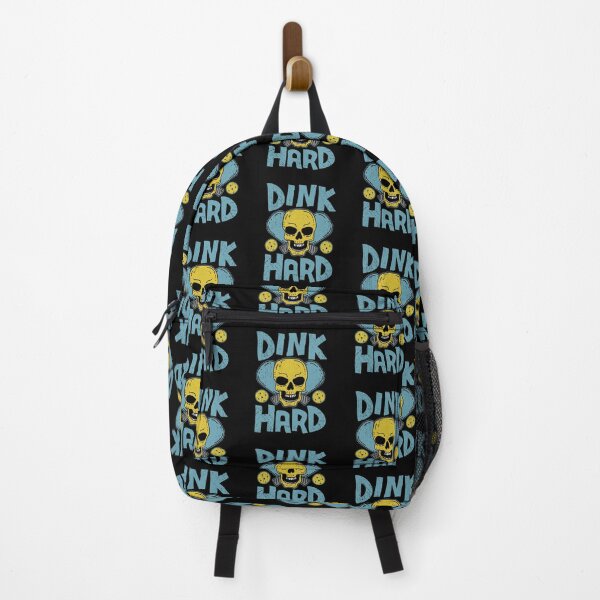 Item preview, Dink Hard, Funny Pickleball Skull with Crossed Paddles designed and sold by Dan66.
