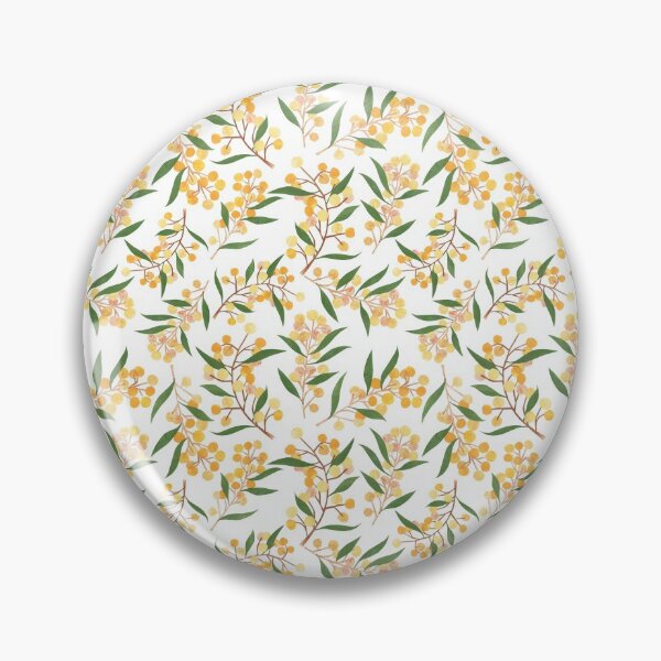 Item preview, Wattle Australiana Collaged Pattern designed and sold by Lesley Fitzpatrick.