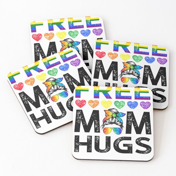 Item preview, Messy Bun Free Mom Hugs LGBT Gay Pride Support Parade designed and sold by MckinneAshanti.
