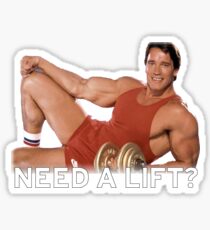 Arnold Schwarzenegger - Need A Lift? Sticker