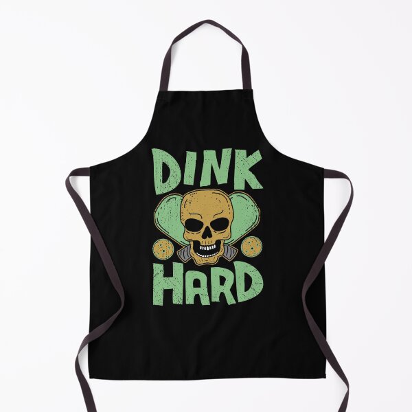 Item preview, Dink Hard, Funny Pickleball Skull with Crossed Paddles designed and sold by Dan66.