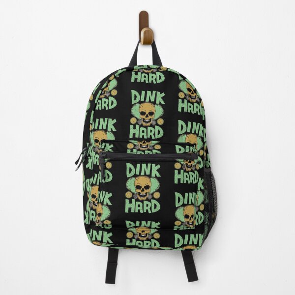 Item preview, Dink Hard, Funny Pickleball Skull with Crossed Paddles designed and sold by Dan66.