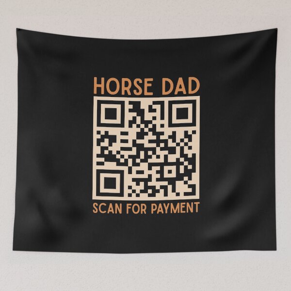Item preview, Horse Dad Scan For Payment Funny Quote Vintage Style Gift for Fathers Day designed and sold by alenaz.