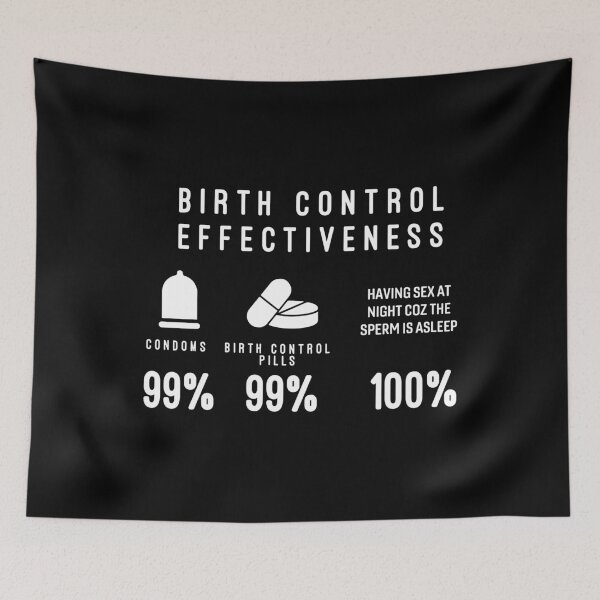 Item preview, Birth Control Effectiveness Funny designed and sold by TekknoOutfits.