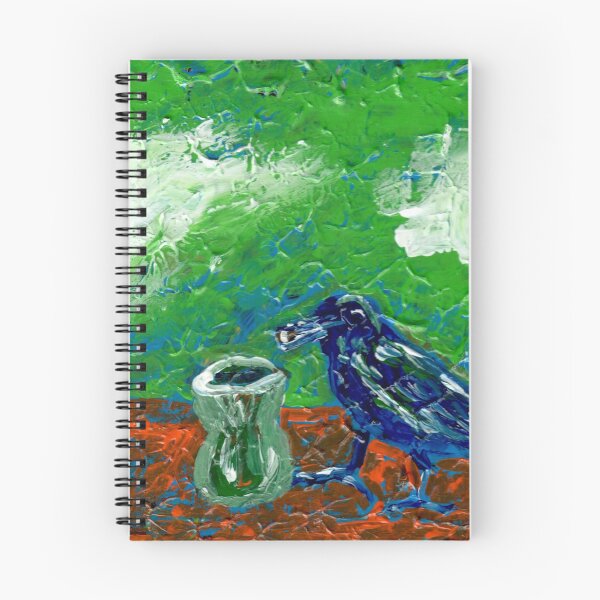 Item preview, "I'm Not Really Sure If I'm Still Thirsty" Crow with Pitcher designed and sold by Gelarie Johnson.