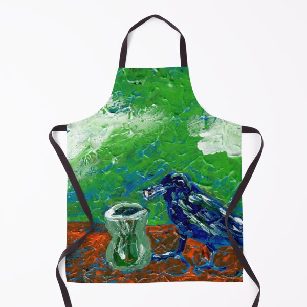 Item preview, "I'm Not Really Sure If I'm Still Thirsty" Crow with Pitcher designed and sold by Gelarie Johnson.