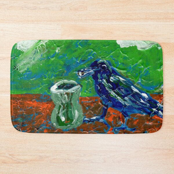 Item preview, "I'm Not Really Sure If I'm Still Thirsty" Crow with Pitcher designed and sold by Gelarie Johnson.