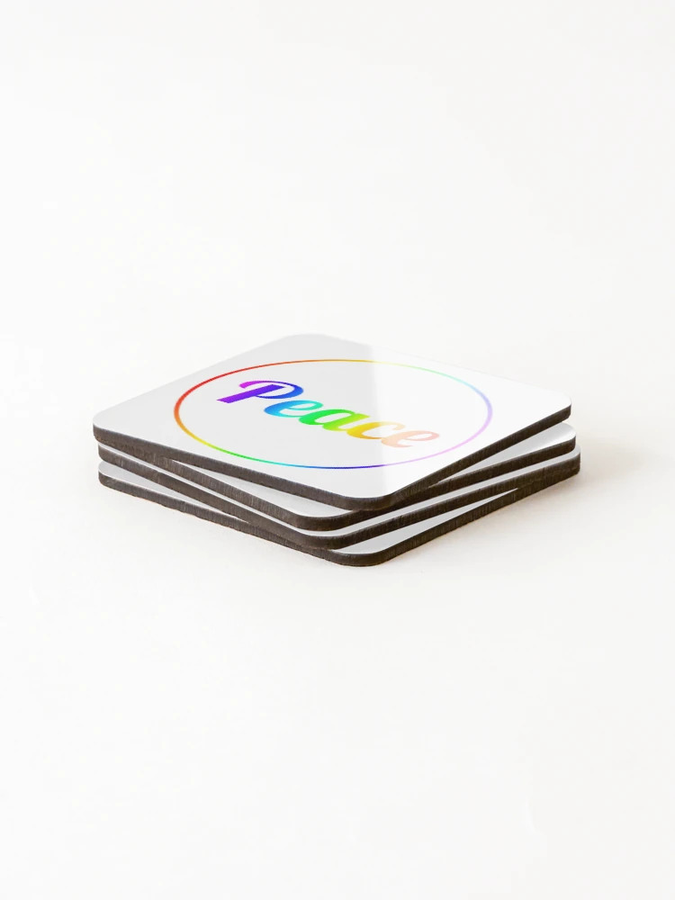 Thumbnail 4 of 5, Coasters (Set of 4), Peace designed and sold by InfinitePathArt.