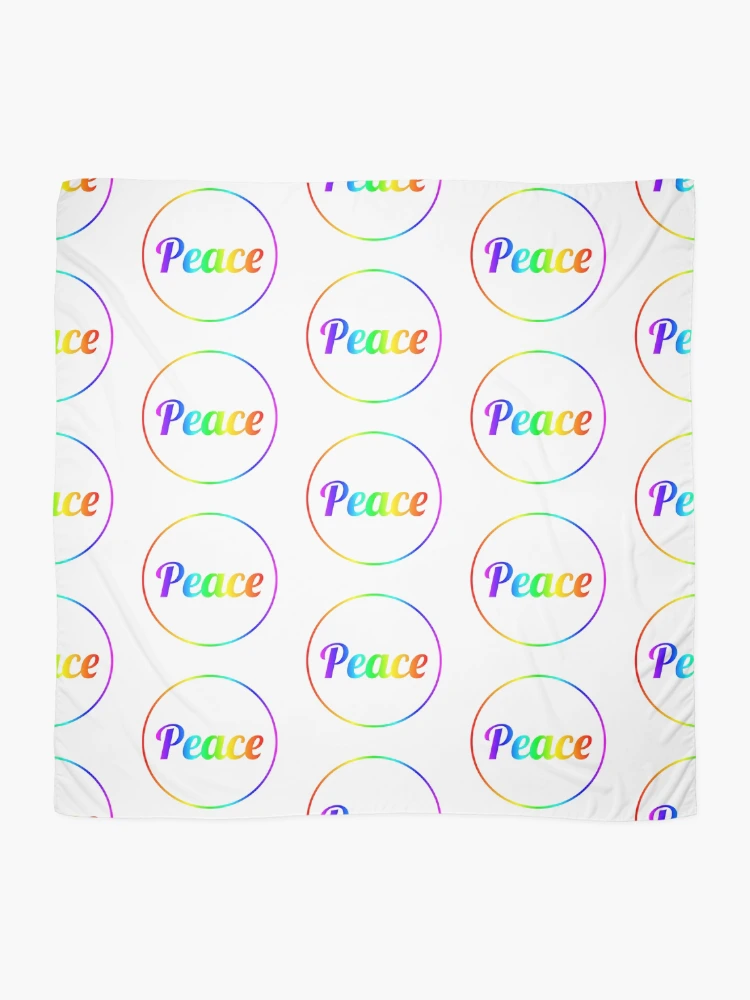 Thumbnail 2 of 3, Scarf, Peace designed and sold by InfinitePathArt.