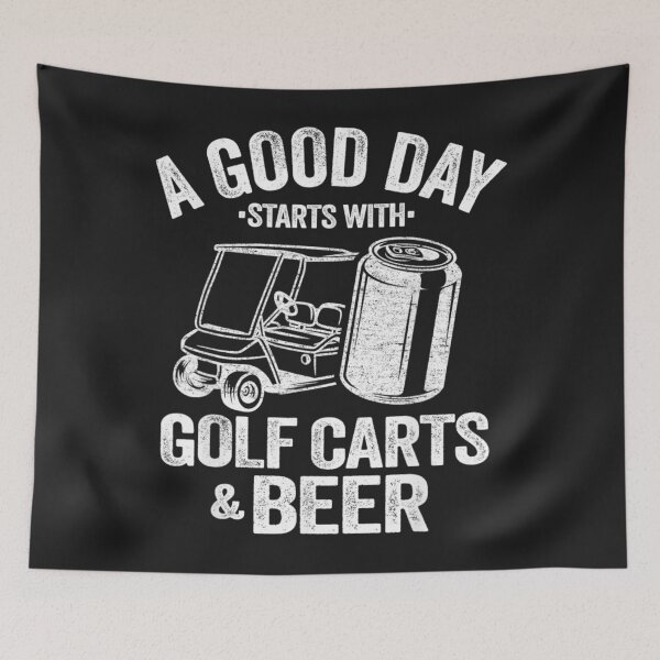 Item preview, A Good Day Starts With Golf Carts And Beer Funny Golfing designed and sold by cindykz32bon.