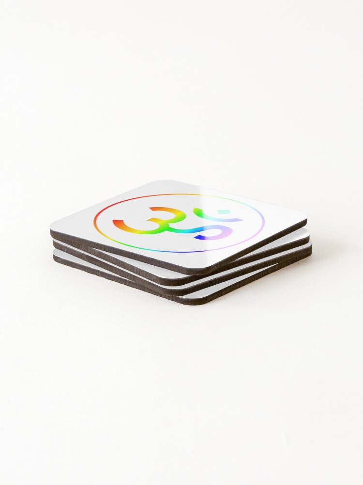 Thumbnail 4 of 5, Coasters (Set of 4), Aum designed and sold by InfinitePathArt.