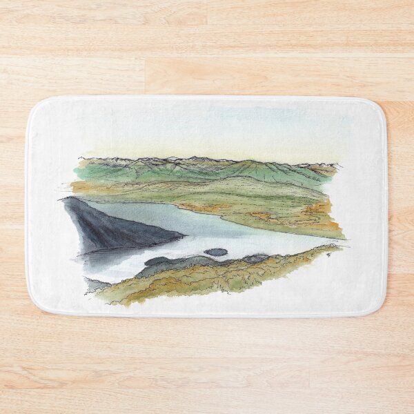 Item preview, Lake Te Anau from Luxmore Hut - Kepler Track Watercolour designed and sold by Tom Napper Design.