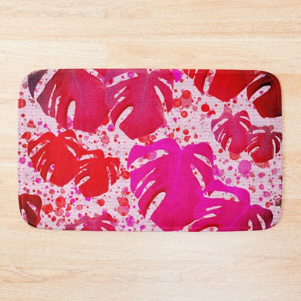 Item preview, Monstera Leaves Tickled Pink designed and sold by PoppyPod.