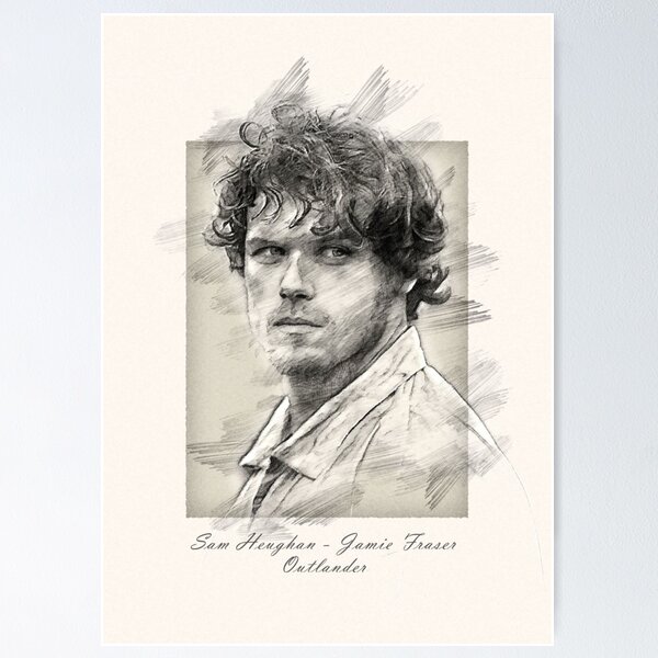 Aperçu de l'œuvre Sam Heughan - Jamie Fraser créée et vendue par CleverLand.