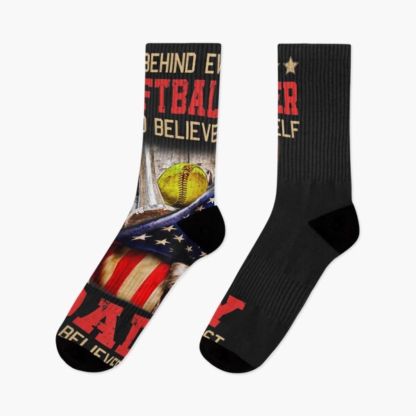 Item preview, Behind every great SOFTBALL PLAYER who believes is DADDY designed and sold by cindykz32bon.