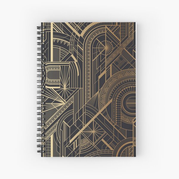 City Gold Spiral Notebook
