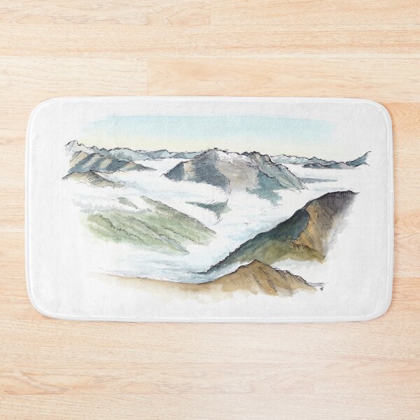 Item preview, Mt Luxmore Summit View - Kepler Track Watercolour designed and sold by Tom Napper Design.