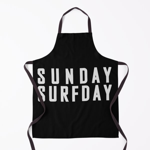 Sunday Surfday typography design Apron