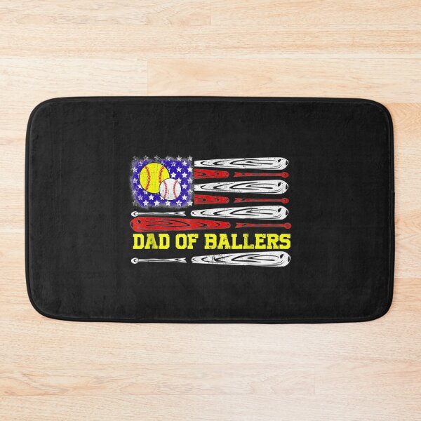 Item preview, Dad of Ballers American flag Funny Baseball Dad Softball designed and sold by cindykz32bon.