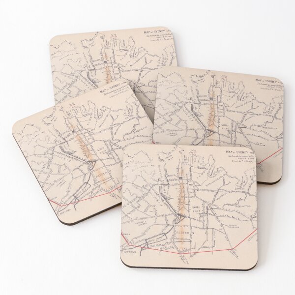 Item preview, 1902 Map of Sydney And Surrounds designed and sold by Celsus-Archive.
