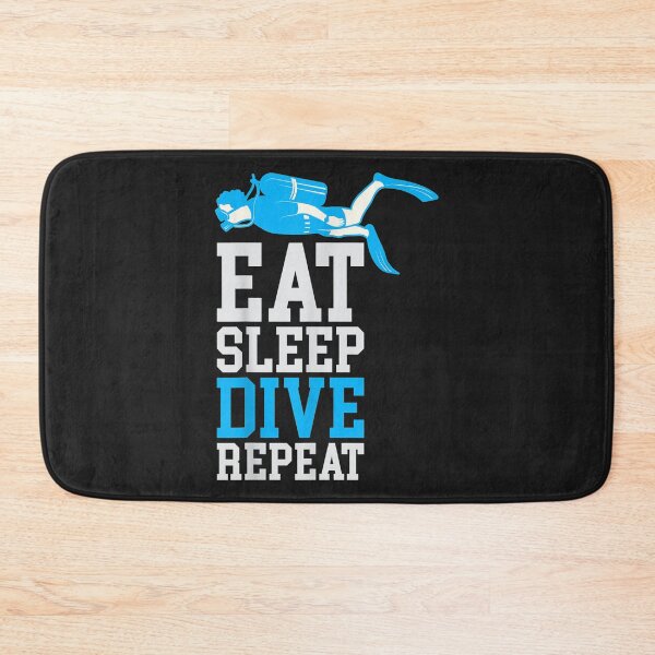 Item preview, Diver Down Dive Flag Scuba Diving Eat sleep repeat designed and sold by cindykz32bon.