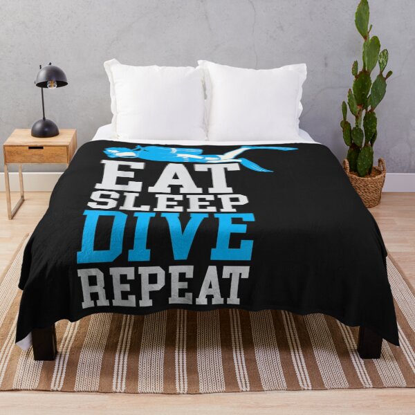 Item preview, Diver Down Dive Flag Scuba Diving Eat sleep repeat designed and sold by cindykz32bon.