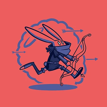 Artwork thumbnail, Raspberry Recurve Bow Rabbit Ranger by MooselyBased
