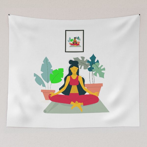 Item preview, yoga ?‍♂️ t-shirt | yoga lady poster  designed and sold by KARTICK DUTTA.