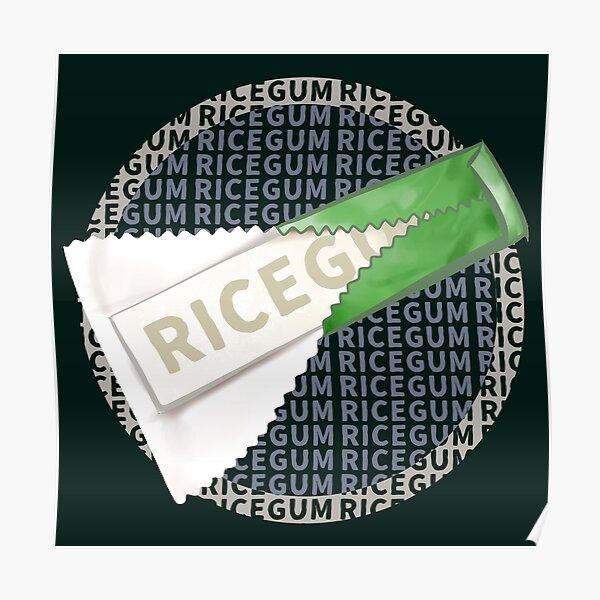 Ricegum Drawing With Text Poster