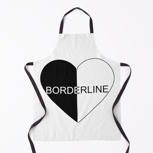 Item preview, Borderline Personality Disorder heart black and white designed and sold by Adadita.