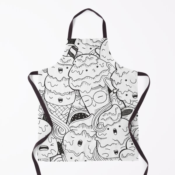 Item preview, Illustration Doodle Ice Cream Cartoon Style designed and sold by Peekonet.