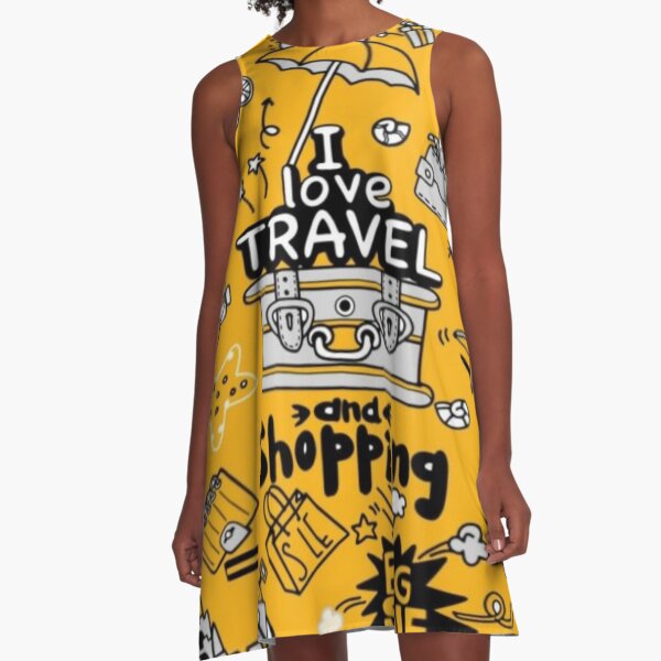 Item preview, I love travel & shopping  designed and sold by TheHand-art.