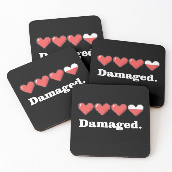 Item preview, Damaged Goods | Life bar Loss | Video Game Heart Design designed and sold by WhatThePop.