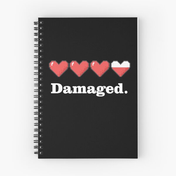 Item preview, Damaged Goods | Life bar Loss | Video Game Heart Design designed and sold by WhatThePop.
