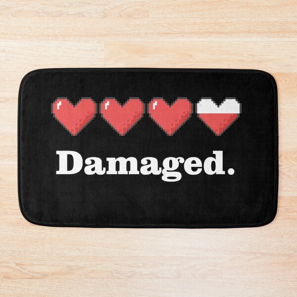 Item preview, Damaged Goods | Life bar Loss | Video Game Heart Design designed and sold by WhatThePop.