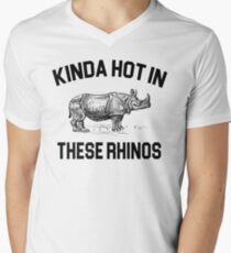 Ace Ventura Quote - Kinda Hot In These Rhinos Men's V-Neck T-Shirt