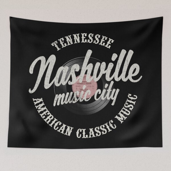 Item preview, Nashville Music City Vinyl Vintage Shirt designed and sold by simbabo0846.