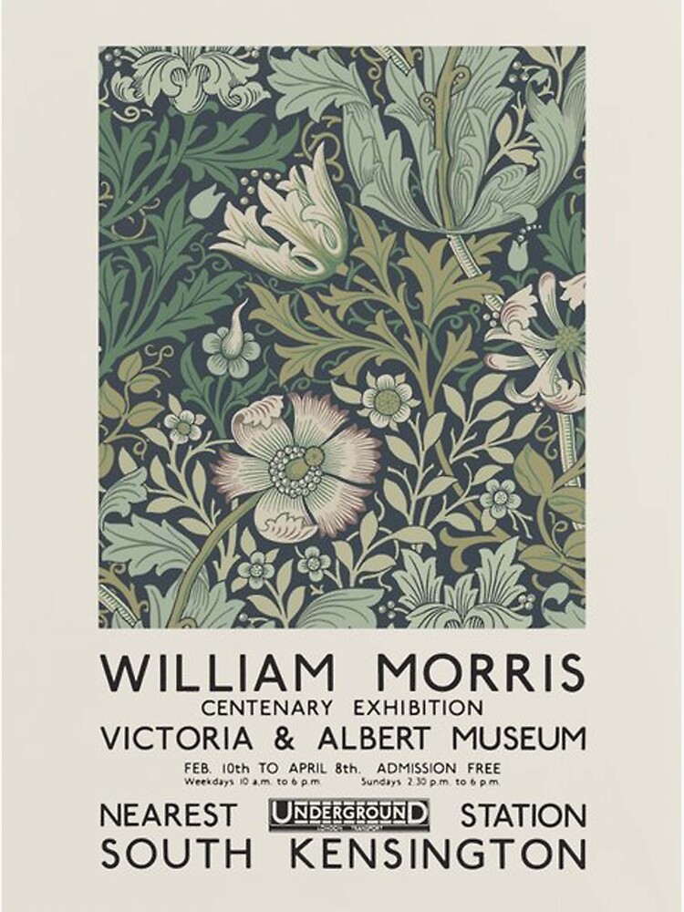 “William Morris - Exhibition poster for The Victoria and Albert Museum