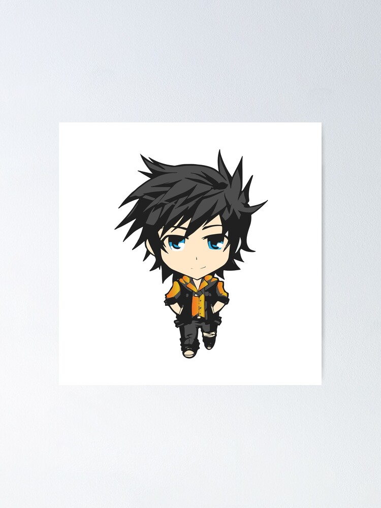 Cute Anime Boy with blue eyes Cute Anime Boy with blue eyes