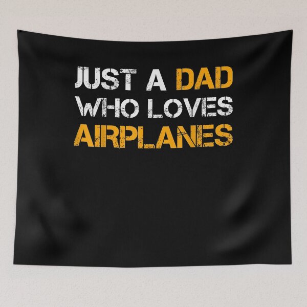 Item preview, Just A Dad Who Loves Airplanes Daddy Pilot Funny Fathers Day Gift  designed and sold by sheilase.